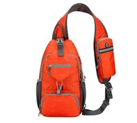 Scatole per attrezzi da pesca, Marsupio a tracolla da pesca multicolore for e sport all'aria aperta(Orange)
