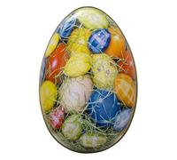 Scatole per biscotti di Pasqua - Piccoli contenitori per alimenti a forma di uovo con coperchi | Scatole per snack da 12,5 cm, contenitori per cioccolato vuoti per regali per la festa di Pasqua