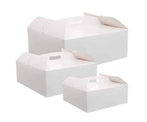 Scatole per dolci quadrate con manico