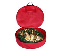 Scatole per ghirlande, decorazioni natalizie, contenitore per ghirlande, con manici, resistenti, per decorazioni natalizie, giocattoli sotto il e l'armadio