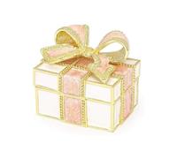 Scatole Per Gioielli Scatola portagioielli rosa con diamanti dipinti a mano, ornamenti classici, regalo artigianale for il compleanno Cofanetti E Scatole