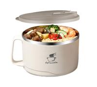 Scatole per il pranzo in metallo - Design della scatola per il pranzo in metallo, costruzione di un fornello per noodle istantanei filtrabile da 1100 ml, coperchio antipolvere e concetto di layout del