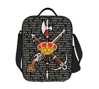 Scatole per Il Pranzo riutilizzabili della legione Spagnola Personalizzata per Le Donne El Novio De La Muerte Cooler Thermal Food Insulated Lunch Bag