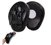 Scatole per kickboxing, colore nero, 1 paio di formatori, kickboxing, boxe, cuscinetti a percussione, kickboxing, cuscino per Muay Thai Karate, Taekwondo Martial Arts