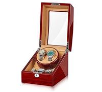 Scatole per orologi per lampadari Avvolgitore automatico per doppio orologio con motore silenzioso 5 modalità di rotazione, per 2 orologi da uomo/donna e 3 slot per riporre oggetti (d A) Lampadario