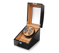 Scatole per orologi per lampadari Avvolgitore automatico per doppio orologio con motore silenzioso 5 modalità di rotazione, per 2 orologi da uomo/donna e 3 slot per riporre oggetti (d A) Lampadario
