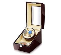 Scatole per orologi per lampadari Avvolgitore automatico per doppio orologio con motore silenzioso 5 modalità di rotazione, per 2 orologi da uomo/donna e 3 slot per riporre oggetti (d A) Lampadario