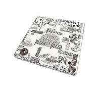 Scatole per pizza: Confezione alta qualità da 200 PortaPizza bianche dimensioni 33x33h3