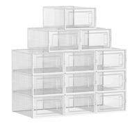 Scatole per Scarpe Pacco da 12 Contenitori per Scarpe Organizzatori Porta Scarpe