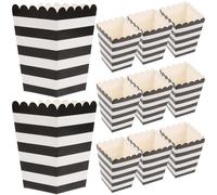 Scatole popcorn da 24 pezzi vasche popcorn a strisce di carta contenitori