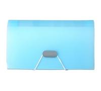 Scatole porta documenti, 1 cartella di file espandibile multicolore da 18 x 10,5 cm for ufficio(Blue)