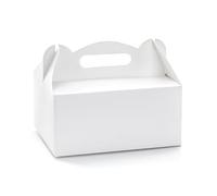 Scatole Porta Dolci Bianco Porta Torte Regali Nozze Matrimonio, 10 pezzi, 19x14x9 cm