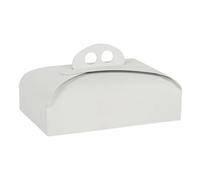 Scatole Porta Torte Ramage Bianche 31x31x7 cm 25 pz - Imballaggi Alimentari