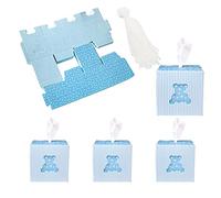Scatole Portaconfetti Comunione,50pz scatola Regalo Matrimonio,Scatola per la Doccia per Neonati,Scatole Bomboniere Matrimonio per Comunione, Compleanno, Nascita(Blu)
