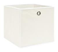 Scatole Portaoggetti 10pz Bianche 32x32x32 cm Tessuto