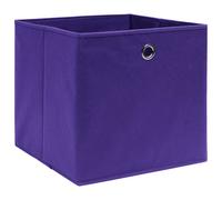 Scatole Portaoggetti 10pz Viola 32x32x32 cm Tessuto