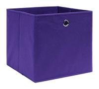 Scatole Portaoggetti 4pz Viola 32x32x32 cm Tessuto