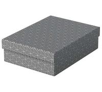 Scatole portaoggetti Esselte LEITZ Box Home M piatto grigio 3S 8,0 l - 26,5 x 36,0 x 10,0 cm grigio