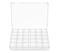 Scatole portaoggetti impilabili con 30 scomparti e coperchi, mini contenitori