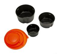 Scatole portaoggetti per esche da pesca, 3 pezzi, porta lombrichi con ventilazione per mantenere la vita dell'esca viva a lunga durata (rosso)