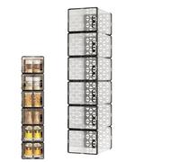 Scatole portaoggetti per scarpe,scatola di immagazzinaggio per scarpe - 6 x scarpiera trasparente impilabile - Organizzazione di stoccaggio a casa, contenitori portascarpe per stivali,