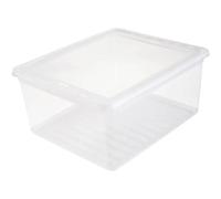 Scatole portaoggetti, plastica, trasparente naturale, 39 x 33,5 x 18 cm KEEEPER