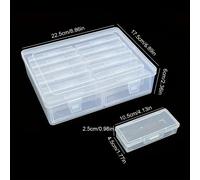 Scatole portaoggetti rettangolari regolabili 6/12, adatte per artigianato, perline, gioielli con divisori,