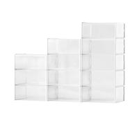 Scatole Portascarpe Impilabili 12 Pezzi Taglia USA 11 Cornice Bianca