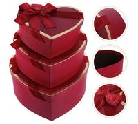 Scatole regalo a forma di cuore da 3 pezzi, regalo di compleanno, scatole