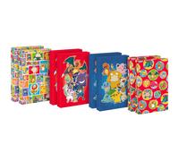 Scatole regalo medie Hallmark Pok mon con coperchio (8 scatole per magliette, 4 design) per feste per bambini, ritorno a scuola, Natale