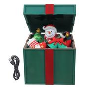 Scatole regalo musicali a LED per canzoni di Natale Riproduzioni infrangibili Materiali PC Due opzioni di alimentazione Decorazione del partito di casa Decorazione multifunzionale di musica di vacanza