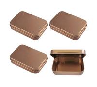 Scatole Rettangolari In Ferro Da 4 Pezzi, Scatola Portaoggetti Per Piccole Parti, Scatola Portaoggetti Portatile, Scatola Portaoggetti Multifunzionale, Mini Scatola Portaoggetti