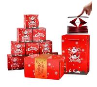 Scatole Rimbalzanti, 12 Scatola Sorpresas Regalo Bounce Box, Pieghevole Scatolas Sorpresas Confezione Regalo, Include 1 Borsa Regalos Adatto per Compleanni, Proposte Di Anniversario