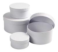 Scatole rotonde 264010. D: 8+10+12+14 cm. H: 4+5+6+.