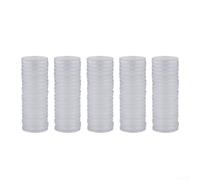 Scatole rotonde in plastica trasparente, 100 pezzi, 41 mm, per conservare le capsule commemorative della collezione