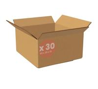 Scatole Trasloco 40x30x15 Set da 30 Scatole di Cartone Avana Due Onde