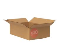 Scatole Trasloco 65x45x20 Set da 30 Scatole di Cartone Ondulato Avana
