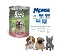 SCATOLETTE MONGE 12pz X 720gr ALIMENTO CIBO BOCCONCINI PER CANE UMIDO MANZO