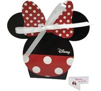 Scatolette portaconfetti Forma di sagoma di Minnie, Complete di bigliettino Personalizzato con Stampa in Omaggio confettate Nascita, Battesimo, Compleanno 68056c (100)