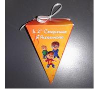 Scatolina a forma di cono per caramelle di Alvin and the Chipmunks - n. 10 pz.