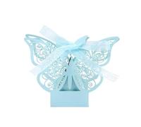 Scatolina Portaconfetti 10/20 pz Farfalla Cioccolato Contenitore di Caramelle Regali Nozze for Gli Ospiti Bambini Decorazione Festa Compleanno Forniture Sacchetti Regalo per la Festa(Baby blue,20pcs)