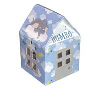 Scatolina portaconfetti Dumbo Disney Kit 10 Pezzi bomboniera Astuccio da assemblare a Forma di casa Battesimo Compleanno Baby Shower Gender Reveal