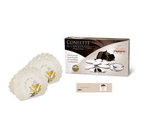 SCATOLINE PORTA CONFETTI VENTAGLIO 25 PZ + 1KG CONFETTI + BIGLIETTINI BOMBONIERA (SANTA COMUNIONE 81733)