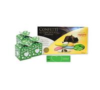 SCATOLINE PORTACONFETTI CUBETTO FIOCCO 25 PZ + 1KG CONFETTI + BIGLIETTINI (PROMESSA 81642)