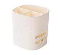 Scatoloni Trasloco Porta spazzolini per il bagno Porta spazzolini e dentifricio per bambini Porta spazzolini e dentifricio staccabile 3 scomparti Organizer per il piano del bagno (White, One Size)