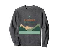 Scatta Solo Foto Lascia Solo Impronte Amanti della Natura Felpa, Unisex per Adulti, Grigio Scuro, M