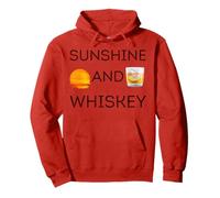 Scatti di Sole e Whisky Colpo Divertente Bevitori di liquori Sole Luv Felpa con Cappuccio