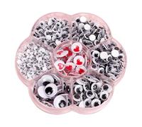 Scatti occhi cullerocchi autoadesivi | Adesivi adesivi adesivi per occhi bianchi e neri adesivi per occhi creativi, giocattoli, bulbi oculari appiccicosi Kuller per carte, bambole, borse, cappelli