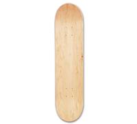 Scattinate concave in bianco - Scheda di pattinaggio naturale doppiamente raggruppata | Skateboard intermedio elevato elastico | Maple Board per bambini, adolescenti, adulti e principianti