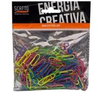 Scatto 145S Fermagli Colorati Plastificati Fluo